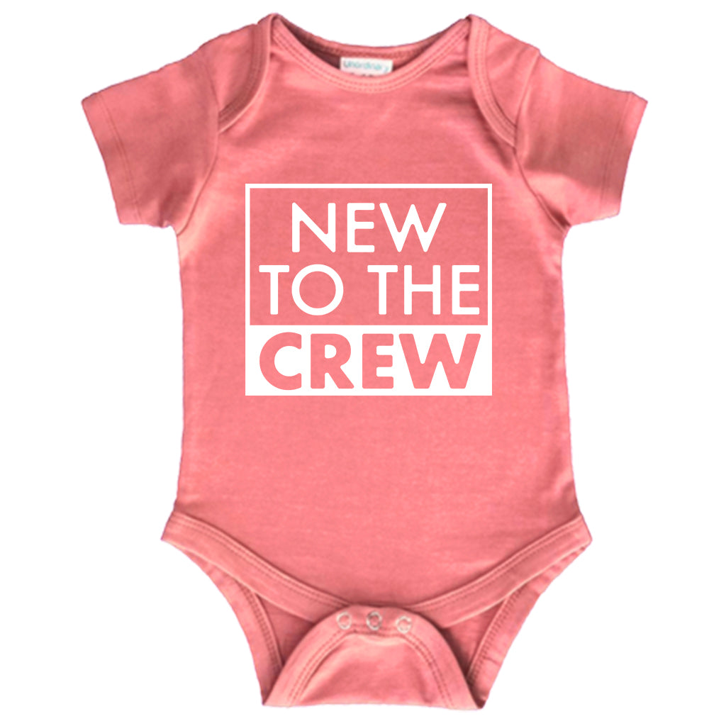 new to the crew newborn outfit baby gifts for boy girl pregnancy announcement reveal