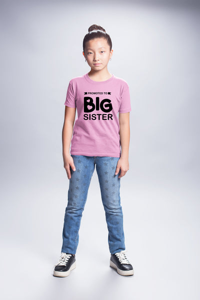 Promoted to Big Sister Shirt for Little Girls Toddler Baby Announcement Outfits