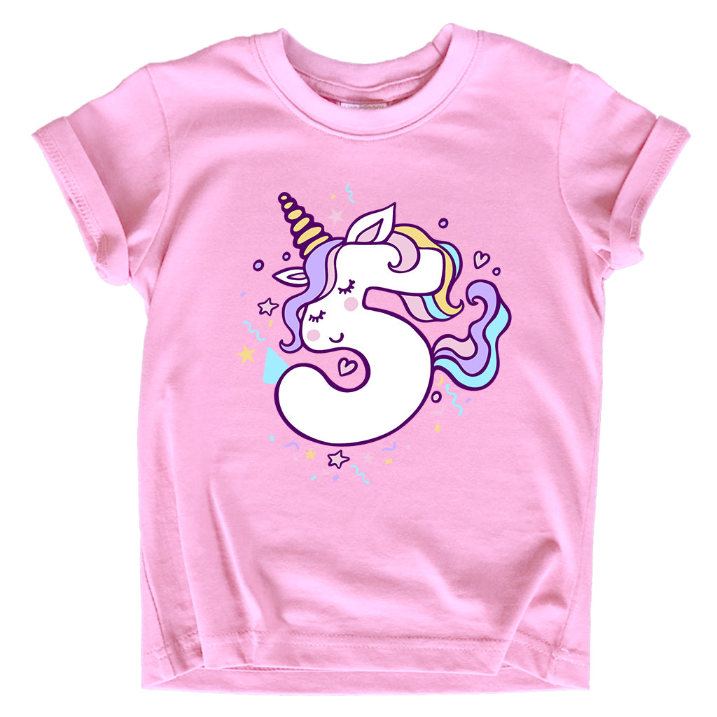 Unicorn 5th Birthday Shirt Outfit for Girls 5 Year Old Fifth Birthday Five Tshirt