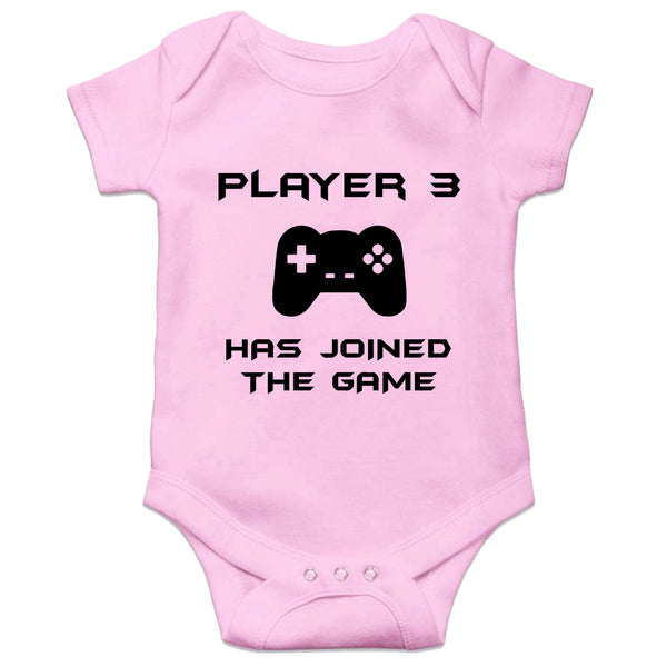 player 3 has entered the game joined newborn baby outfits cute funny bodysuit
