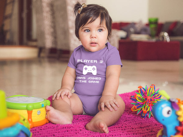 player 3 has entered the game joined newborn baby outfits cute funny bodysuit